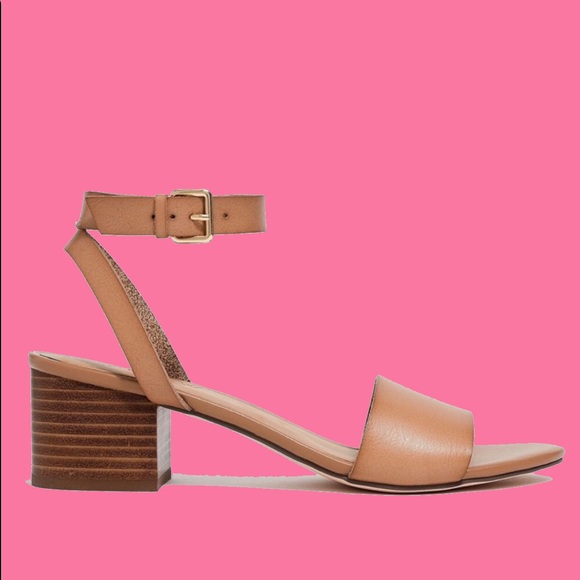 J. Crew Shoes - J. Crew Block Heel Tan Leather Sandal